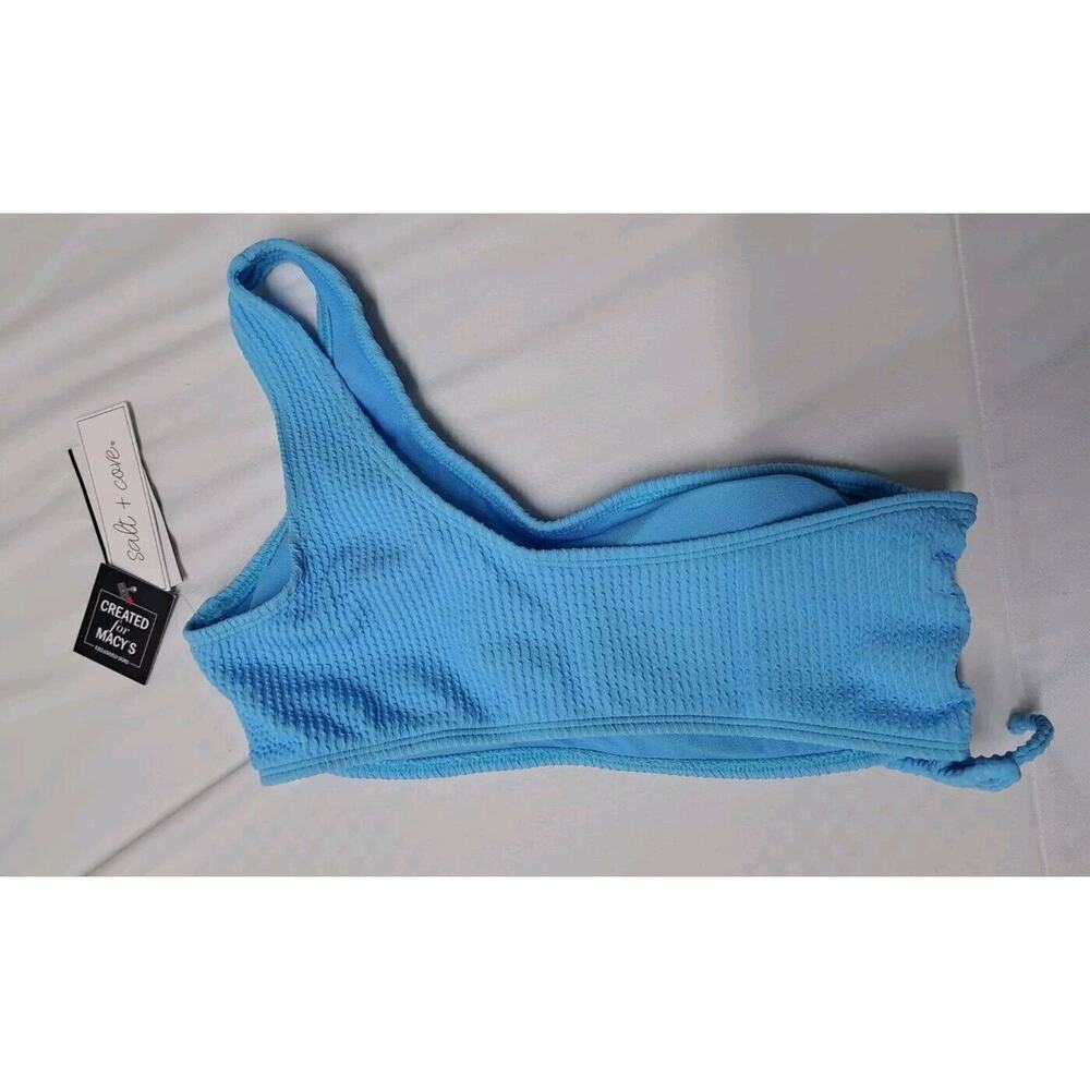 Salt +‎ Cove Juniors' Sandy Ribbed One-Shoulder Bikini Top Size L - Picture 3 of 9